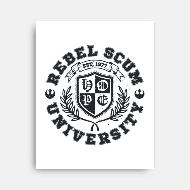 Rebel Scum University-None-Stretched-Canvas-teesgeex