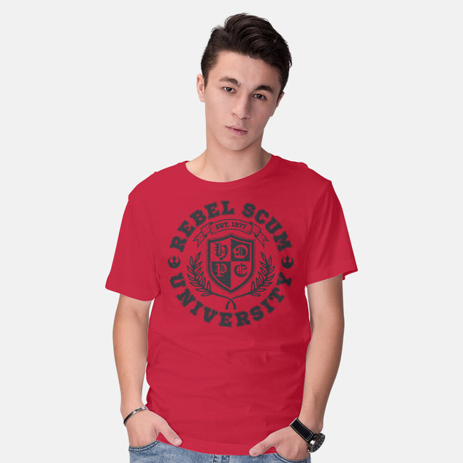 Rebel Scum University-Mens-Basic-Tee-teesgeex