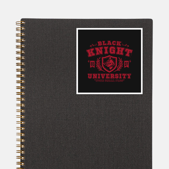 Black Knight University-None-Glossy-Sticker-teesgeex