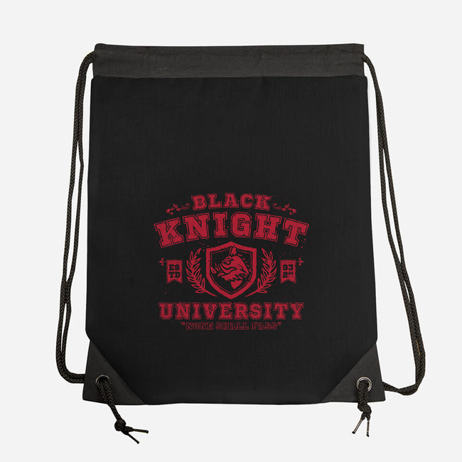 Black Knight University-None-Drawstring-Bag-teesgeex