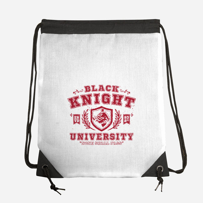 Black Knight University-None-Drawstring-Bag-teesgeex