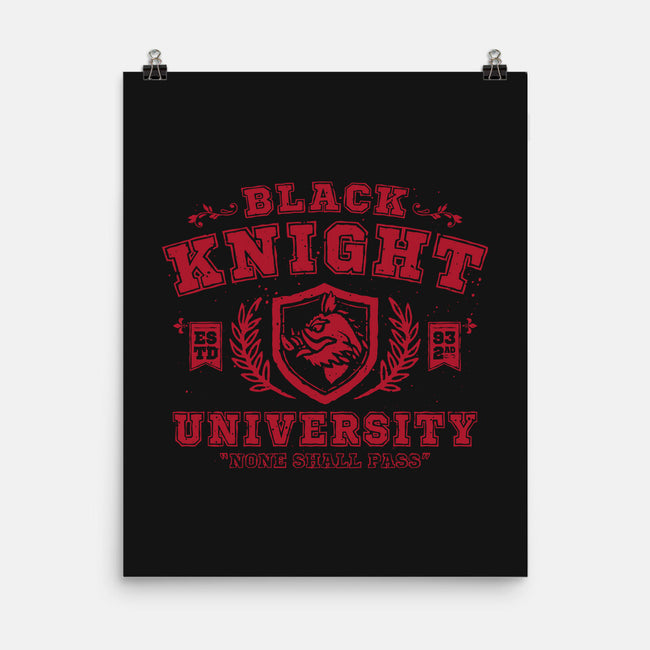 Black Knight University-None-Matte-Poster-teesgeex