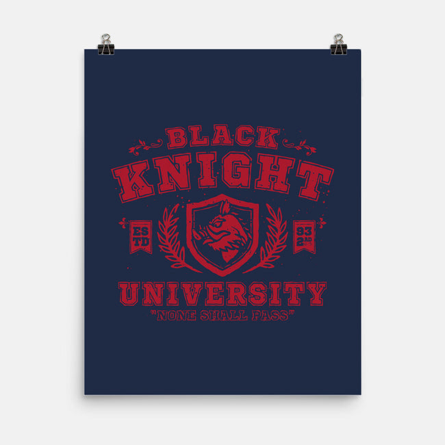 Black Knight University-None-Matte-Poster-teesgeex