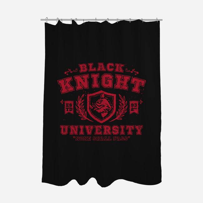 Black Knight University-None-Polyester-Shower Curtain-teesgeex