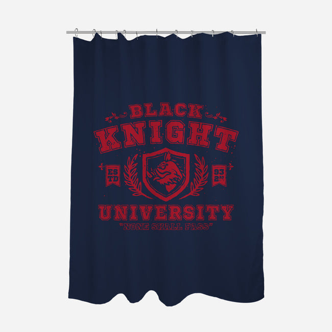 Black Knight University-None-Polyester-Shower Curtain-teesgeex