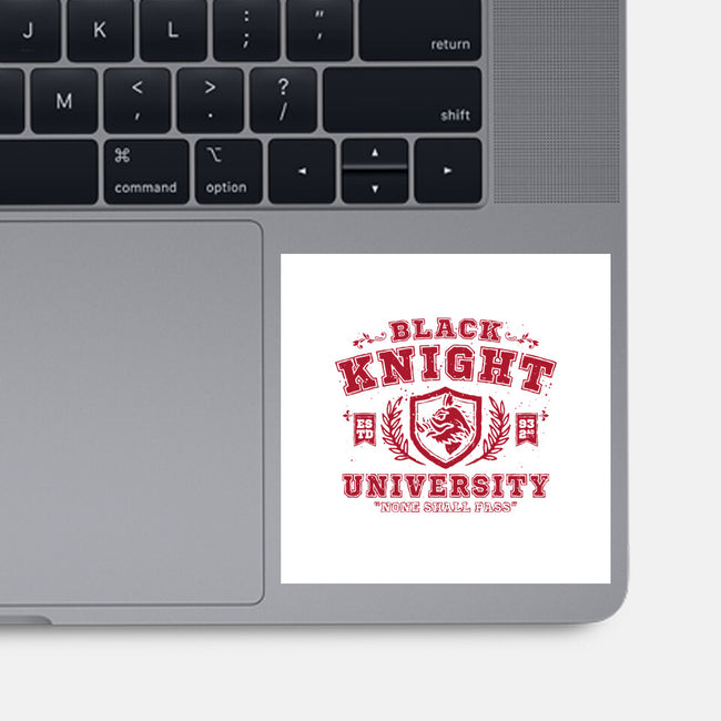Black Knight University-None-Glossy-Sticker-teesgeex