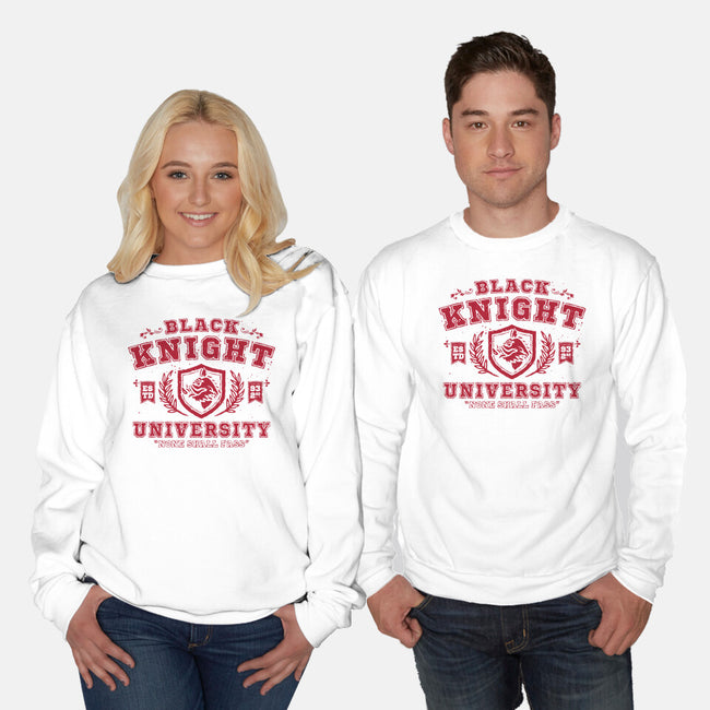 Black Knight University-Unisex-Crew Neck-Sweatshirt-teesgeex