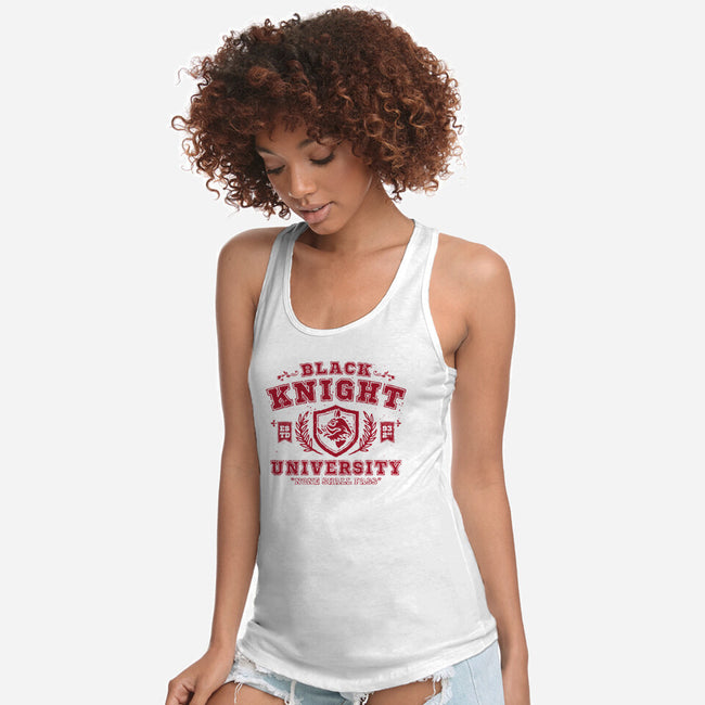 Black Knight University-Womens-Racerback-Tank-teesgeex
