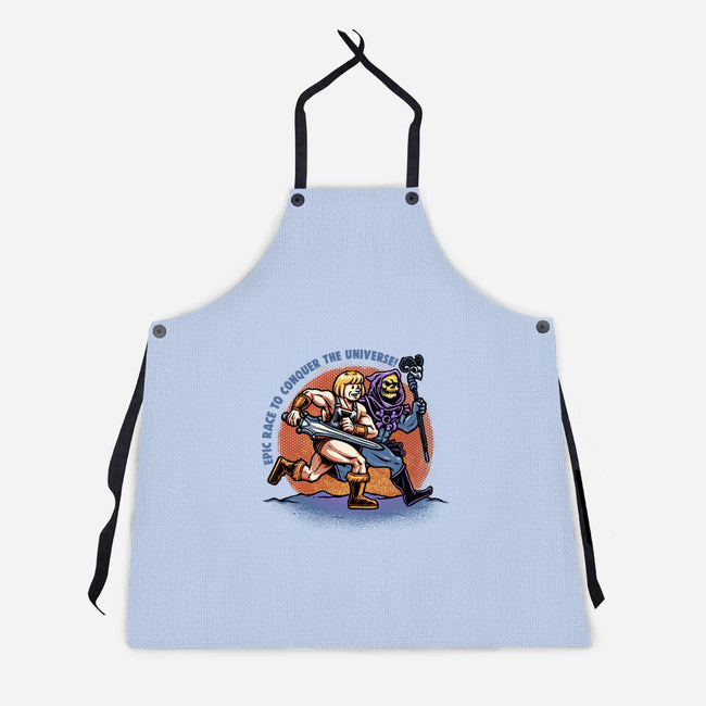 Epic Race-Unisex-Kitchen-Apron-glitchygorilla
