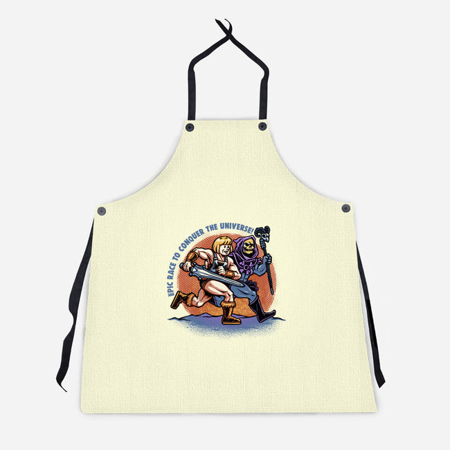 Epic Race-Unisex-Kitchen-Apron-glitchygorilla