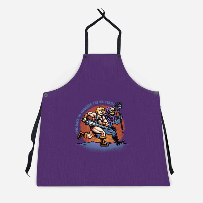 Epic Race-Unisex-Kitchen-Apron-glitchygorilla