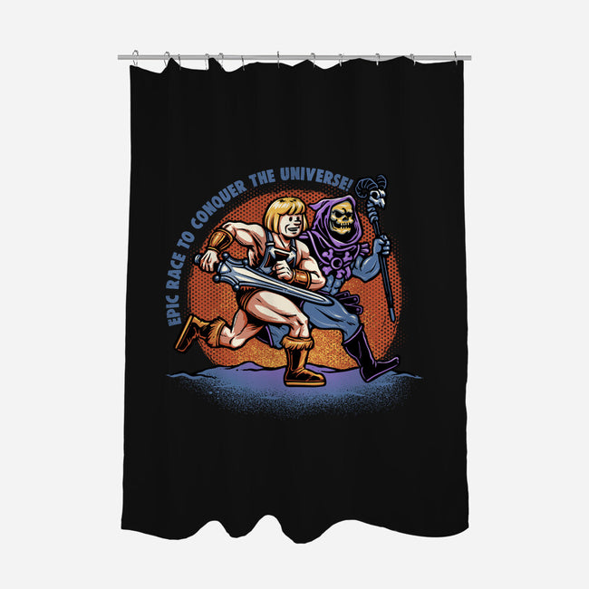 Epic Race-None-Polyester-Shower Curtain-glitchygorilla
