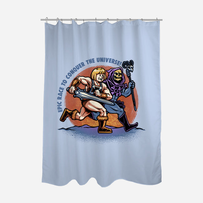 Epic Race-None-Polyester-Shower Curtain-glitchygorilla