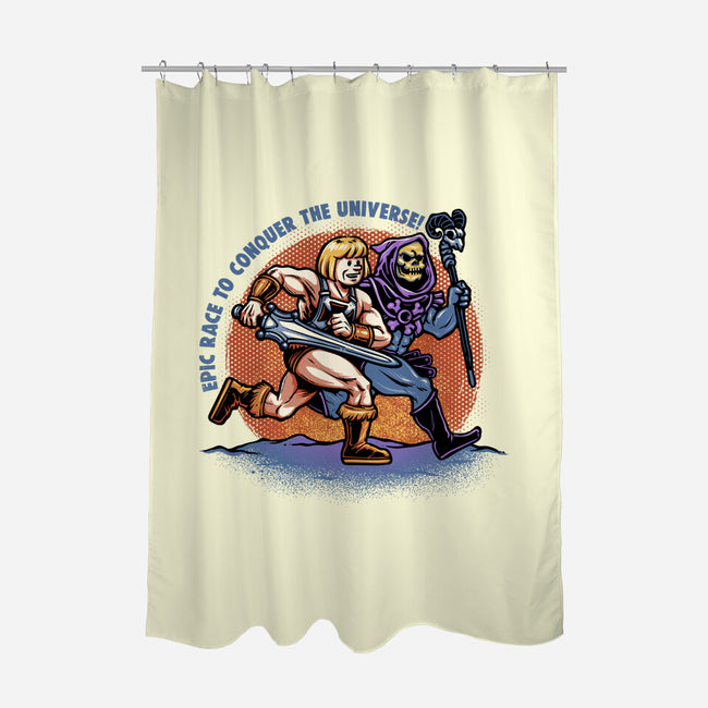 Epic Race-None-Polyester-Shower Curtain-glitchygorilla