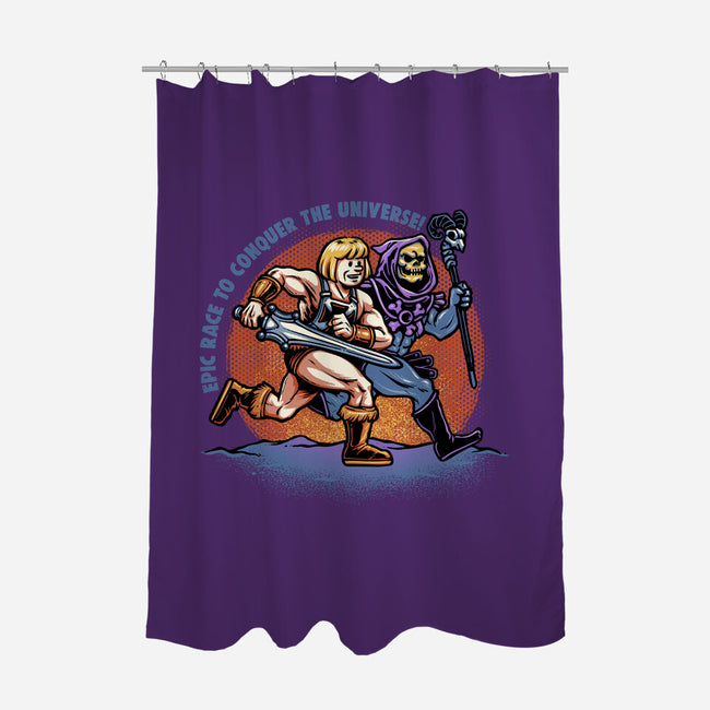 Epic Race-None-Polyester-Shower Curtain-glitchygorilla