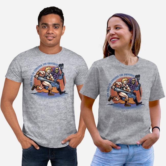 Epic Race-Unisex-Basic-Tee-glitchygorilla