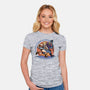 Epic Race-Womens-Fitted-Tee-glitchygorilla