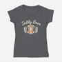 Cute Teddy Beer-Womens-V-Neck-Tee-NemiMakeit