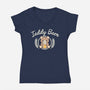 Cute Teddy Beer-Womens-V-Neck-Tee-NemiMakeit