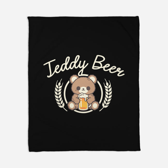 Cute Teddy Beer-None-Fleece-Blanket-NemiMakeit