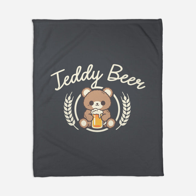 Cute Teddy Beer-None-Fleece-Blanket-NemiMakeit