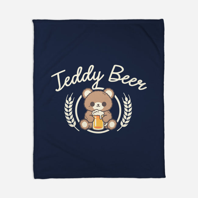 Cute Teddy Beer-None-Fleece-Blanket-NemiMakeit