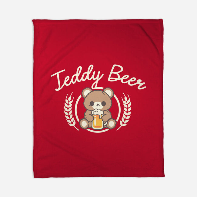 Cute Teddy Beer-None-Fleece-Blanket-NemiMakeit