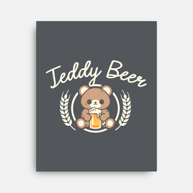Cute Teddy Beer-None-Stretched-Canvas-NemiMakeit