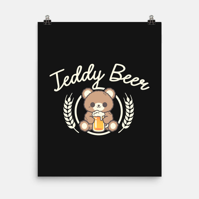 Cute Teddy Beer-None-Matte-Poster-NemiMakeit