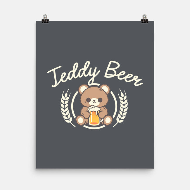 Cute Teddy Beer-None-Matte-Poster-NemiMakeit