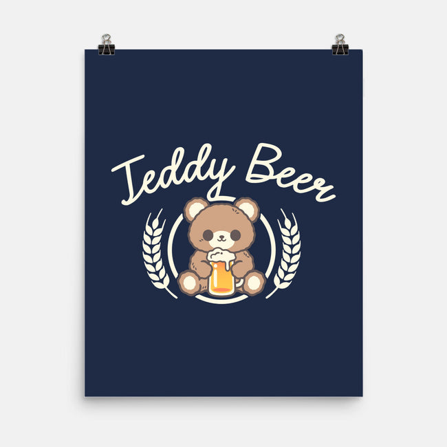 Cute Teddy Beer-None-Matte-Poster-NemiMakeit