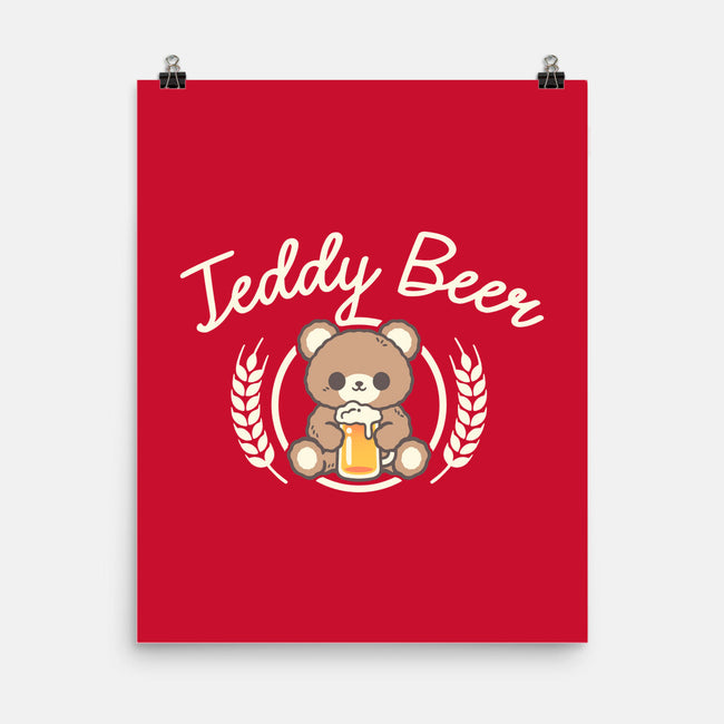 Cute Teddy Beer-None-Matte-Poster-NemiMakeit