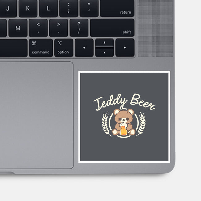 Cute Teddy Beer-None-Glossy-Sticker-NemiMakeit