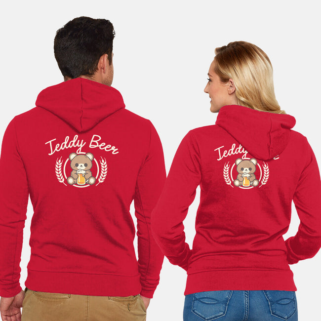 Cute Teddy Beer-Unisex-Zip-Up-Sweatshirt-NemiMakeit