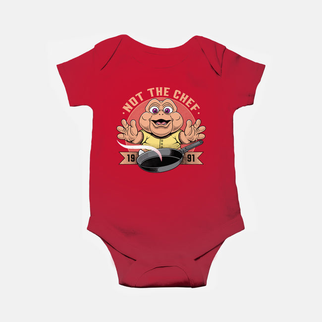Not The Chef-Baby-Basic-Onesie-Alundrart