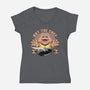 Not The Chef-Womens-V-Neck-Tee-Alundrart