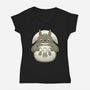 My Neighbor’s Forest Crafts-Womens-V-Neck-Tee-Alundrart
