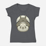 My Neighbor’s Forest Crafts-Womens-V-Neck-Tee-Alundrart