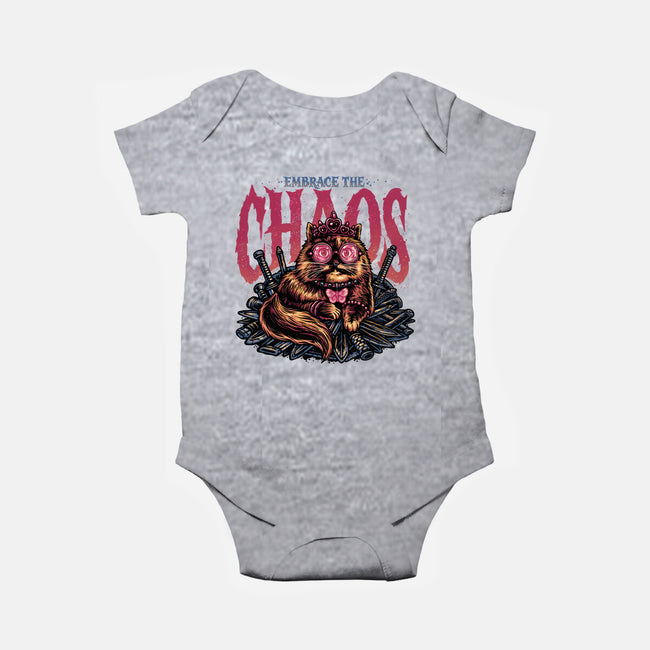 The Cat And The Chaos-Baby-Basic-Onesie-glitchygorilla