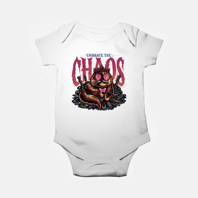 The Cat And The Chaos-Baby-Basic-Onesie-glitchygorilla