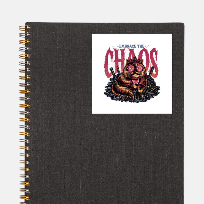 The Cat And The Chaos-None-Glossy-Sticker-glitchygorilla