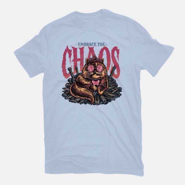 The Cat And The Chaos-Unisex-Basic-Tee-glitchygorilla