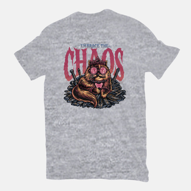 The Cat And The Chaos-Mens-Basic-Tee-glitchygorilla