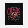 The Cat And The Chaos-None-Fleece-Blanket-glitchygorilla