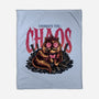 The Cat And The Chaos-None-Fleece-Blanket-glitchygorilla