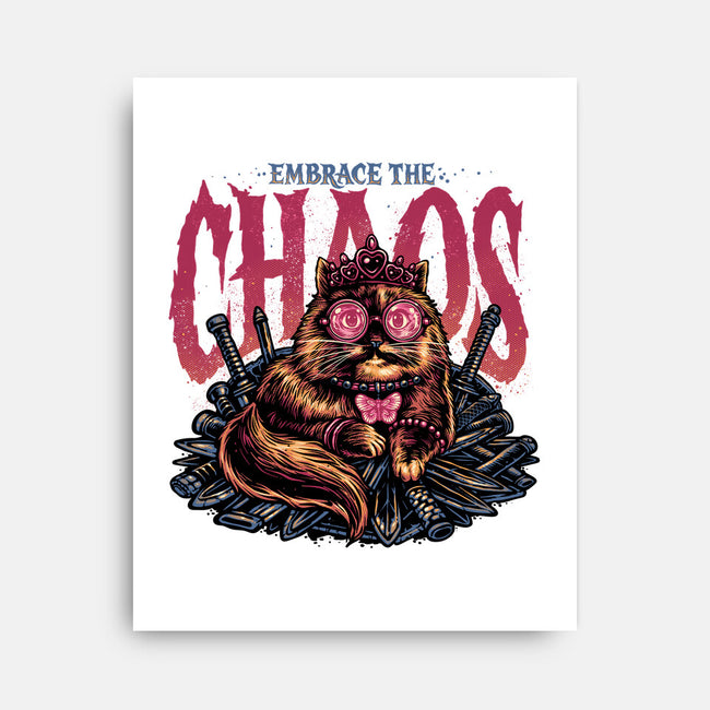 The Cat And The Chaos-None-Stretched-Canvas-glitchygorilla