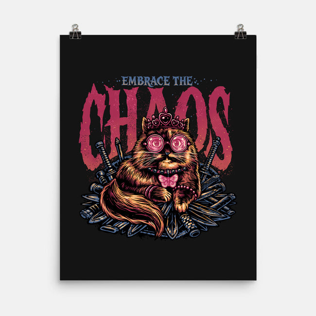 The Cat And The Chaos-None-Matte-Poster-glitchygorilla