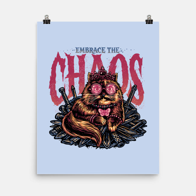 The Cat And The Chaos-None-Matte-Poster-glitchygorilla