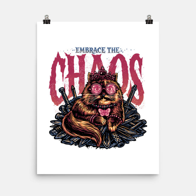 The Cat And The Chaos-None-Matte-Poster-glitchygorilla