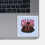The Cat And The Chaos-None-Glossy-Sticker-glitchygorilla